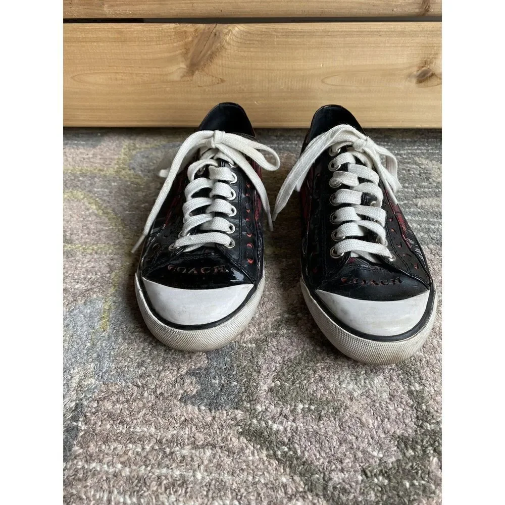 Coach Plaid Shoes size 7.5
